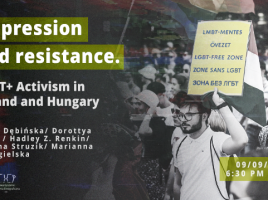 Oppression and resistance. LGBT+ Activism in Poland and Hungary, 09/09/2021 6:30 PM CEST, Maria Dębińska/ Dorottya Rédai / Hadley Z. Renkin/ Justyna Struzik/ Marianna Szczygielska, Logo: Duży Pokój, Stowarzyszenie Pracownia Etnograficzna, Fot. Piotr Wójcik, PictureDoc