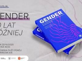 Plakat przedstawia okładkę książki "Gender. Perspektywa antropologiczna".